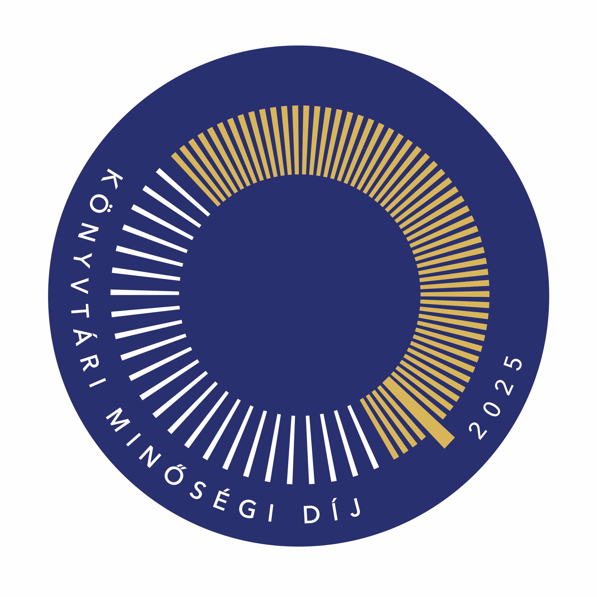 Könyvtári Minőségi Díj logó